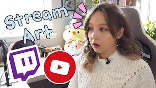How to Stream Art on Twitch or YouTube // Tips to Get Started!