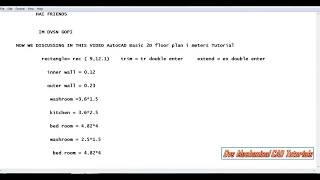 AutoCAD Civil 2D floor Plan || part 1 || Auto-CAD||