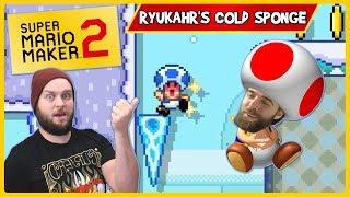 Ryukahr's Cold Sponge Level Is AWESOME! - Super Mario Maker 2 [Stream Highlights]