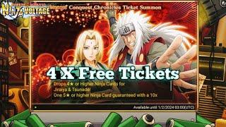 NXB NV : 4 X FREE TICKETS SUMMON‼️6TH ANNIVERSARY CONQUEST CHRONICLES TICKET SUMMON SHOWCASE