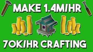 How to Make 1.4M/hr While Training Crafting - Oldschool Runescape Money Making Method [OSRS]