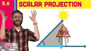 5.6 Vector Dot Product (Scalar Projection) - The Nature of Code