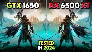 GTX 1650 vs. RX 6500 XT - New Games Tested in 2024