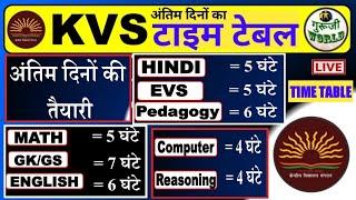 kvs Tricks | टाइम टेबल परीक्षा को पास करने का " | kvs exam time table #kvs_exam