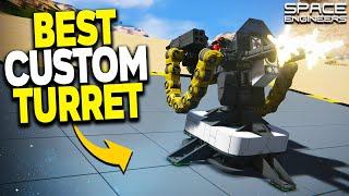 The BEST CUSTOM Turret In Space Engineers!