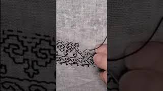 Holbein Stitch Blackwork Embroidery Pattern from the Darmstadt Madonna, circa 1526 | Part 2