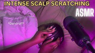 ASMR: Intense-Satisfying Scalp Scratching & Brushing on Old Cornrows with Long Stiletto Nails ft Sis