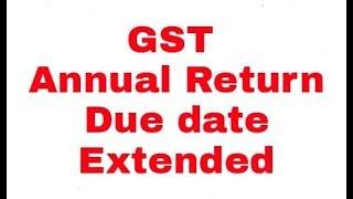 GST Annual Return Due Date Extended | GSTR-9 Due Date Extended