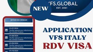 تطبيق مواعيد إيطاليا vfs بزر واحدة تحصل على موعد 2024 nouvelle application vfs rdv Italie