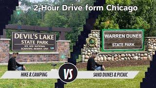 Devil's Lake vs. Warren Dunes: EPIC State Parks Near Chicago Battle!  #chicago #stateparks