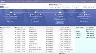 Odoo Sale Order Delivery and Invoice Status
