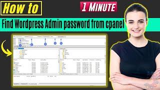 How to find wordpress admin password from cpanel 2024