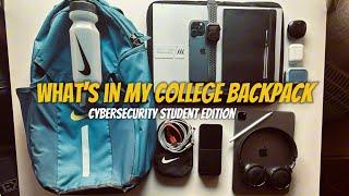 What's In My College Backpack 2024 | Cybersecurity Student Edition