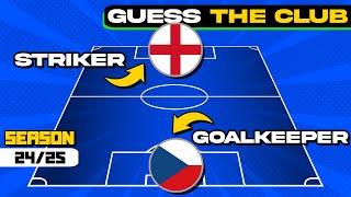 GUESS THE TEAM FROM STRIKER AND GOALKEEPER - SEASON 2024/2025 |  FOOTBALL QUIZ