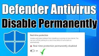 Disable real time protection permanently | windows 10 defender permanently disable antivirus disable