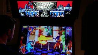 Survival Arts Arcade Cabinet MAME Playthrough w/ Hypermarquee