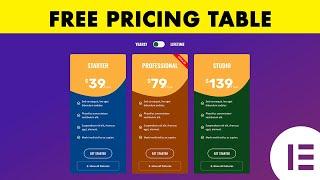 Complete Pricing Table Tutorial: Create a Free Elementor Pricing Table using Premium Addons