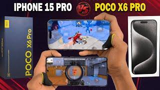 Poco x6 Pro Vs iPhone 15 Pro | Gaming Comparison Free Fire 2024