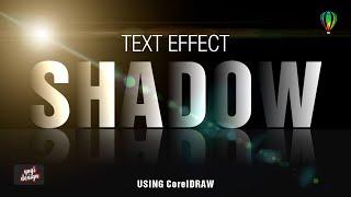 Learn How to Quickly do Text Shadow Effect in Corel Draw | Text Effect in Corel Draw