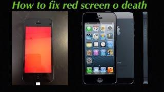 How to fix iPhone red screen or boot text issues