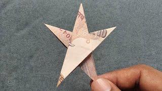 Single Note 10 Rupees Origami STAR | #SuryaOrigami