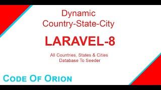Dynamic Country State City Laravel 8 Using Ajax