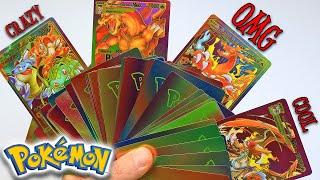 Opening Colorful Pokemon Cards Box - Crazy Charizard Cards!