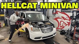 We Built the Worlds FIRST Hellcat Swapped Minivan