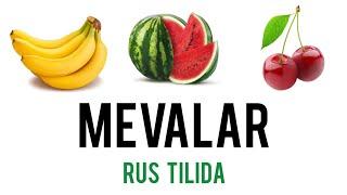  RUS TILI || RUS TILIDA MEVALAR || ️ RUS TILI 0 DAN GAPIRISH