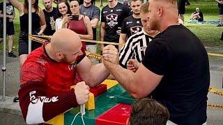 Armwrestling Big Boys In Lithuania! Practice For World Championship!