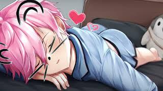 [EN Vtuber ASMR] Cuddle with Your Boy Yuuto (Close Breathing and Kisses/Sleeping) #envtuber