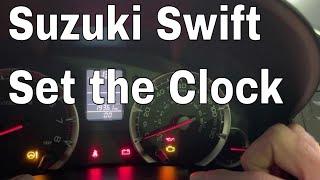 Suzuki Swift Clock Setting How To set the Time Set the Clock 2015