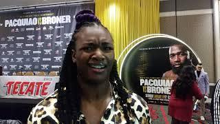 Raw & Real Queen Claressa Shields sparred Errol Spence & In Love w Anthony Joshua & on P4P List