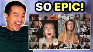 ASIAN REACTS to Orkiestra online - Co mi Panie dasz (Adam Sztaba)