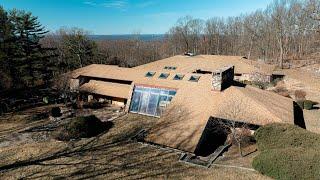 Abandoned $12,000,000 GLASS MEGA MANSION WITH MASSIVE INDOOR SWIMMING POOL