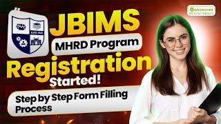 JBIMS MHRD Admission Process Started!! Step By Step Form Filling Process