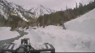 Spring plowing operations have begun in Glacier National Park