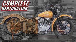 Restoring a RARE Motorcycle - 1936 Knucklehead