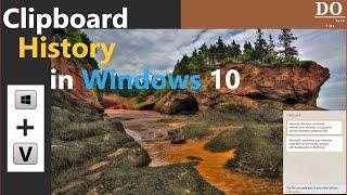 How to Enable, The Clipboard in Windows 10 || Copy | History | Paste