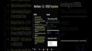Mainframe JCL SYSOUT Importance #mainframes #kumaritchannel
