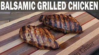 Balsamic Grilled Chicken Breasts | Easy Recipe for the Weber Q