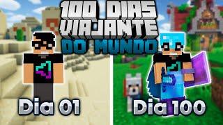 SOBREVIVI 100 DIAS COMO VIAJANTE DOS MUNDOS DO MINECRAFT - O FILME