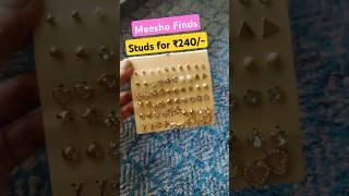 Meesho | 30 pairs of ear studs for ₹240 ONLY #Meeshofinds #meesho #starlit