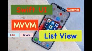 SwiftUI List | SwiftUI MVVM | swiftUI navigationview