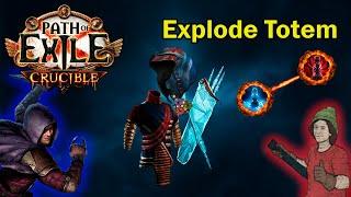 [3.21] This will be nerfed next league - Explode Totem Trickster | Path of Exile Crucible