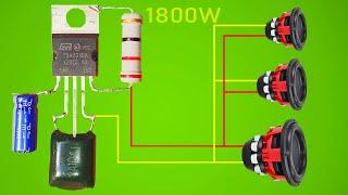 DIY Powerful Bass Amplifier 12v, phone charger, King of Creation#25