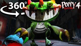 360° Justice For PIANOSAURUS! He EATS DOEY?! Poppy Playtime 4 in VR