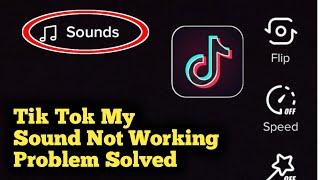 Fix Tik Tok My Sound All Problem Solved 2024