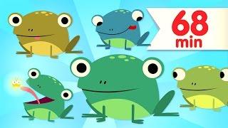 Five Little Speckled Frogs + More | Kids Songs | Super Simple Songs
