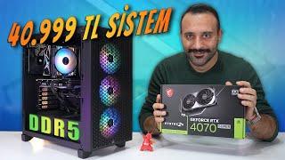 ÜST SEVİYE MSI RTX 4070 SUPER'Lİ DDR5 PC TOPLAMA  MODART X21